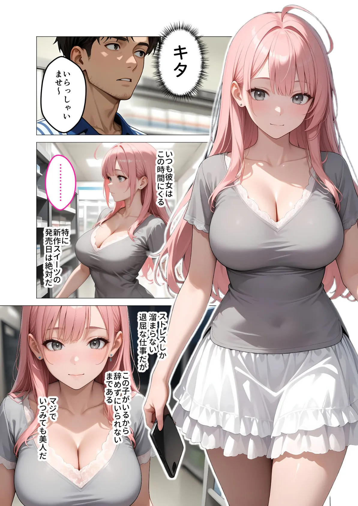 お客様はおっぱいです。 (1) 〜愛欲MAX!現役JDえんじぇるに甘え堕ち〜モザイク版 5ページ