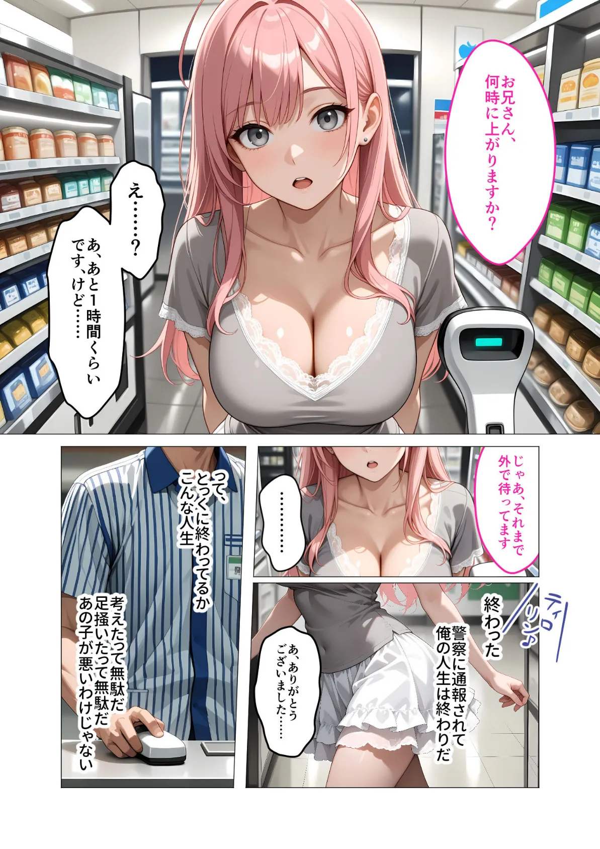 お客様はおっぱいです。 (1) 〜愛欲MAX!現役JDえんじぇるに甘え堕ち〜モザイク版 9ページ