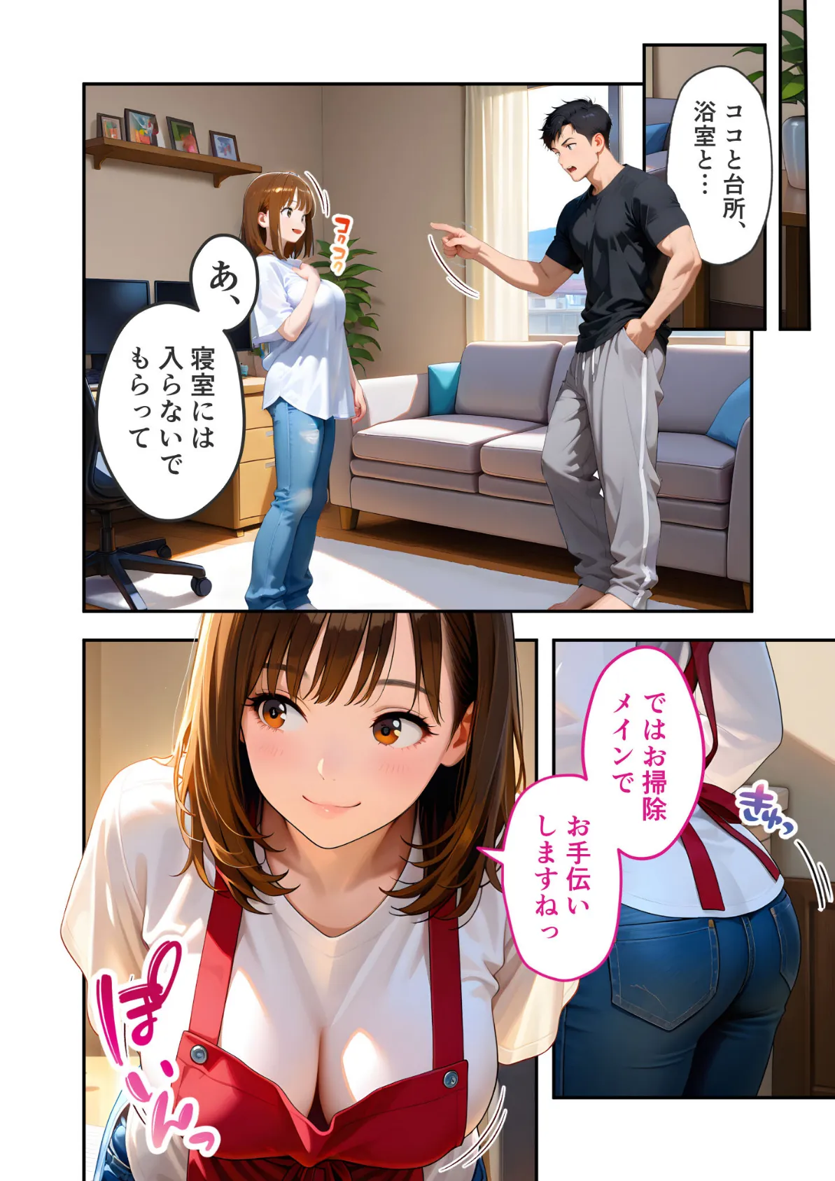 家性婦の成瀬さんは竿のお掃除までしてくれる 〜爆乳・爆尻持ちのド変態お姉さん〜 モザイク版 6ページ