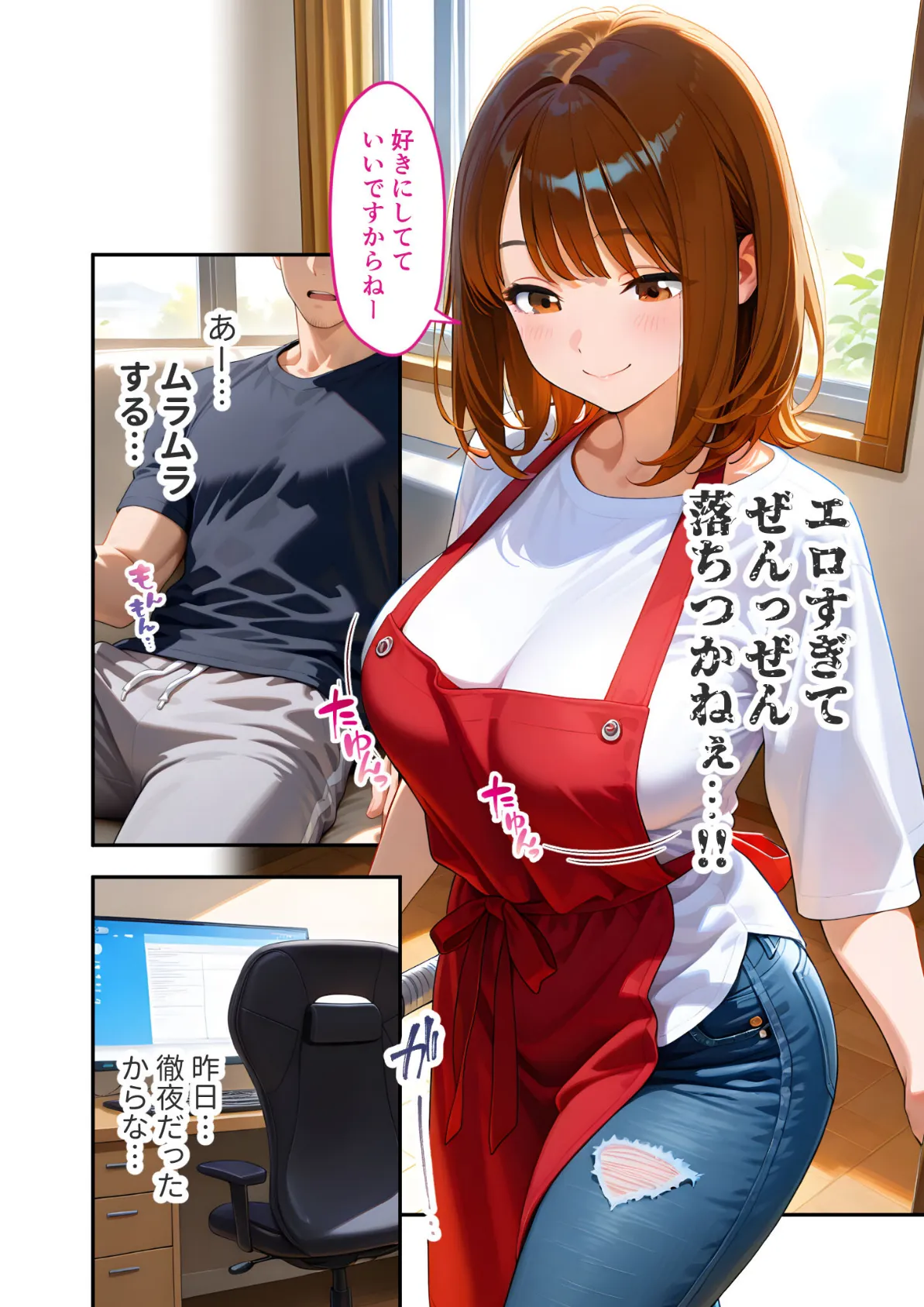 家性婦の成瀬さんは竿のお掃除までしてくれる 〜爆乳・爆尻持ちのド変態お姉さん〜 モザイク版 8ページ