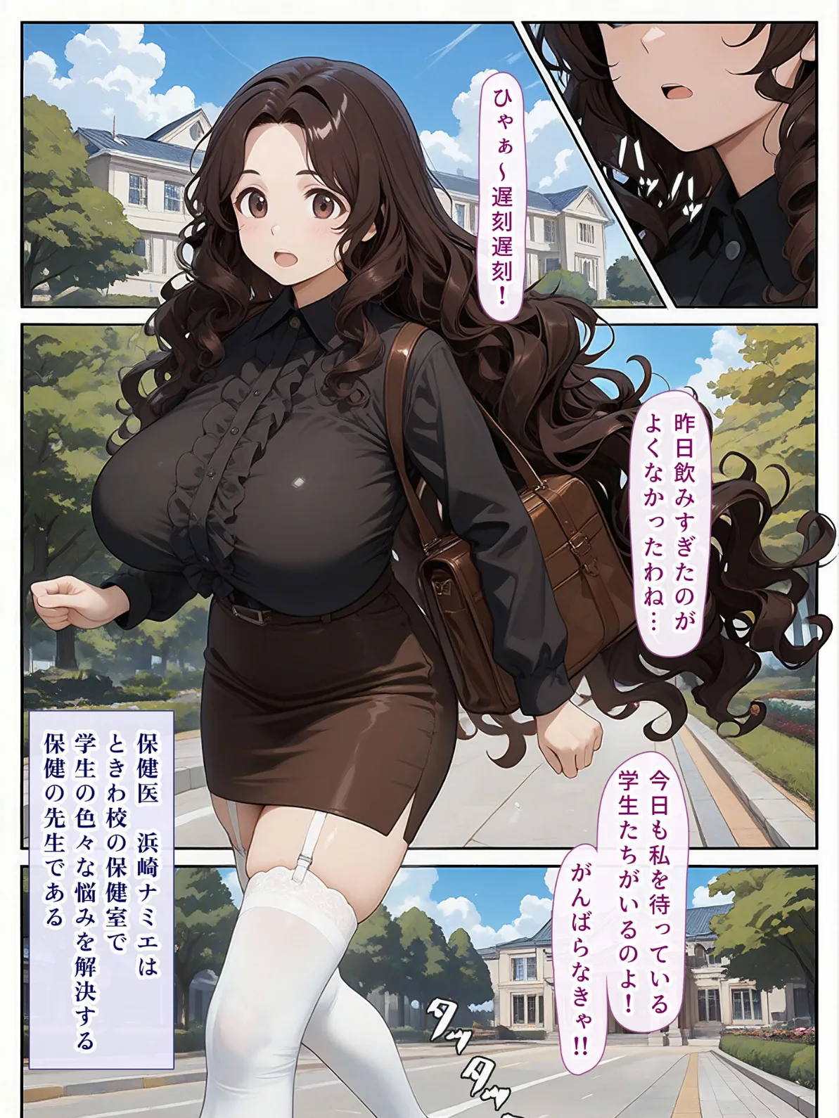 授乳保健室【ナミエ●●の女の子のイかせ方】 モザイク版 3ページ