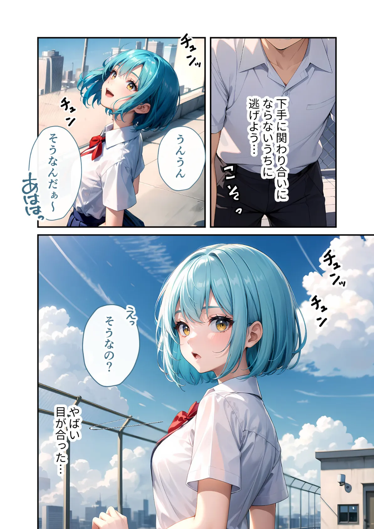 陰キャの僕、透視の力を手に入れる。第九話 〜電波系クラスメイトの危険な唇〜 モザイク版 8ページ