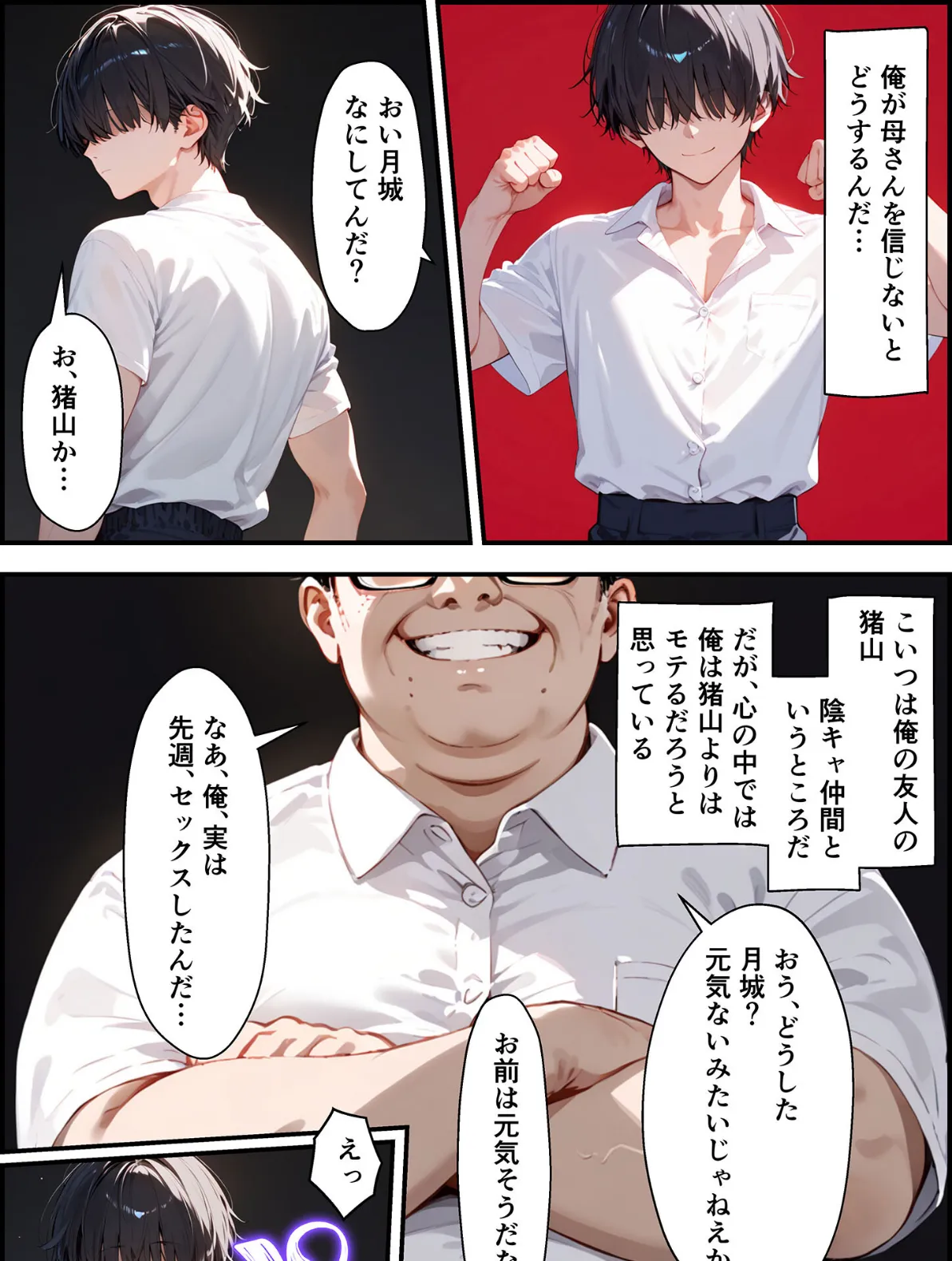 女手ひとつでボクを育ててくれた自慢の母がボクを守るためにいじめっ子の女になる話2 モザイク版 7ページ