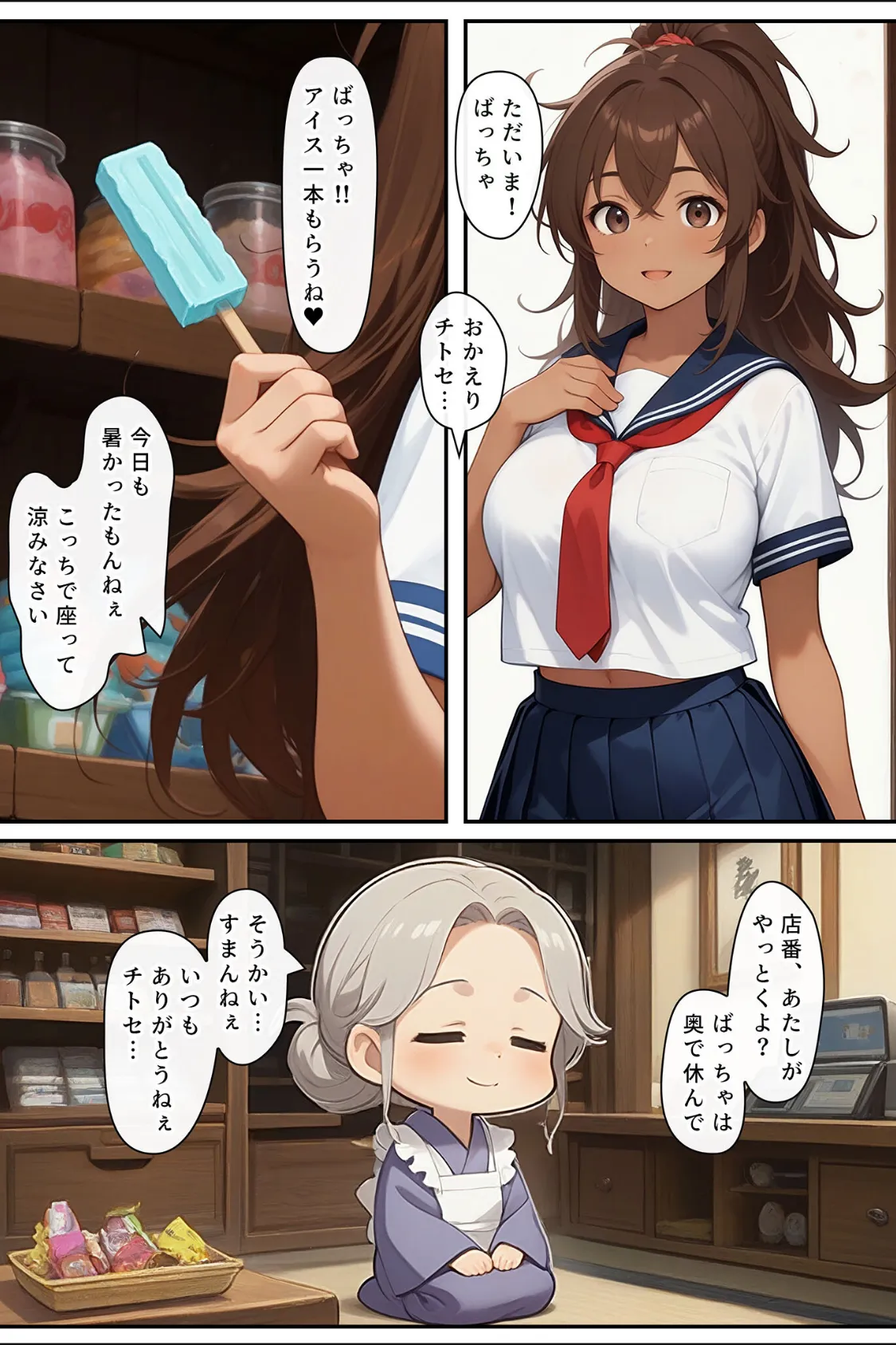 ゲーミングお姉ちゃん【褐色巨乳ギャル姉と格ゲー勝負で精通ボーイ!コマンドミスでティウンティウン!】 モザイク版 4ページ