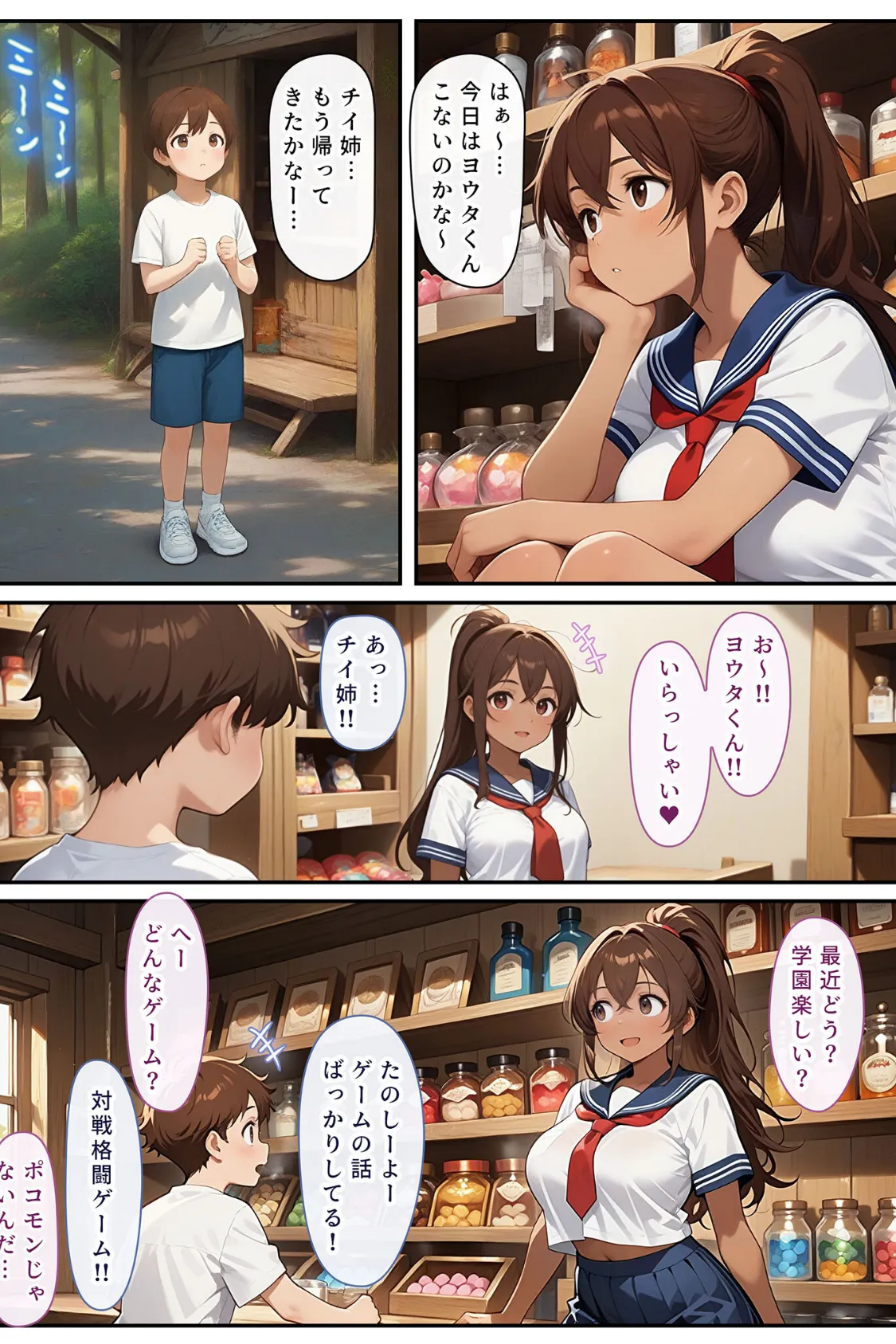 ゲーミングお姉ちゃん【褐色巨乳ギャル姉と格ゲー勝負で精通ボーイ!コマンドミスでティウンティウン!】 モザイク版 5ページ