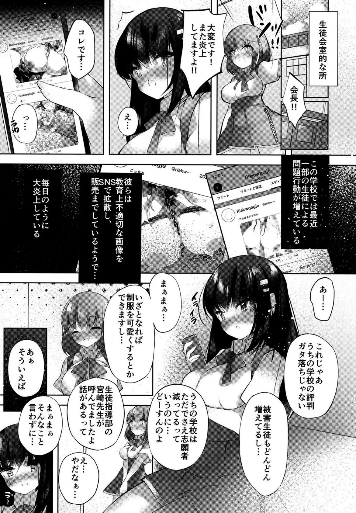 生徒会長が肉便器になるまで 3ページ