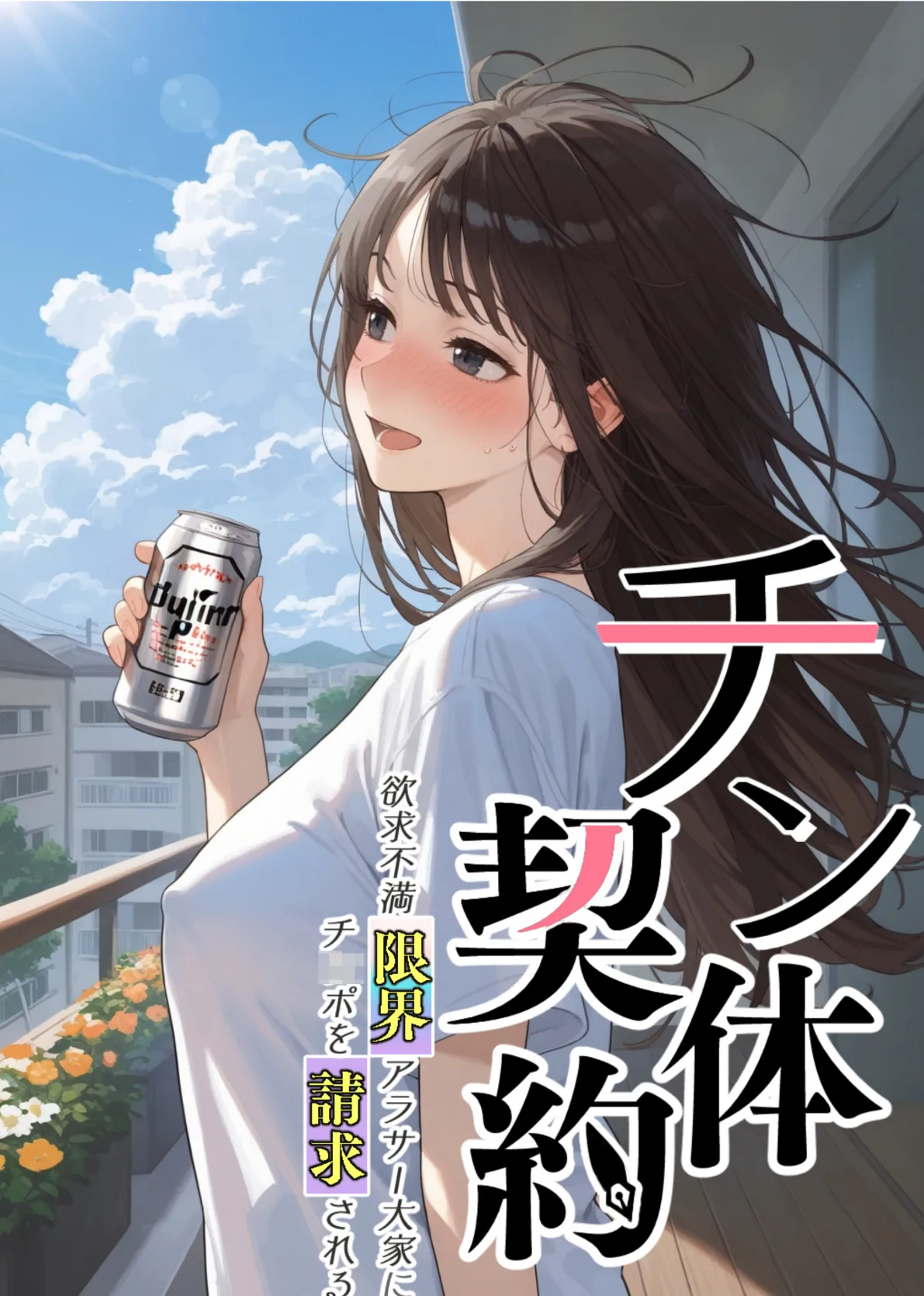 チン体契約 欲求不満限界アラサー大家にチ●ポを請求される【単話】(2) モザイク版 2ページ