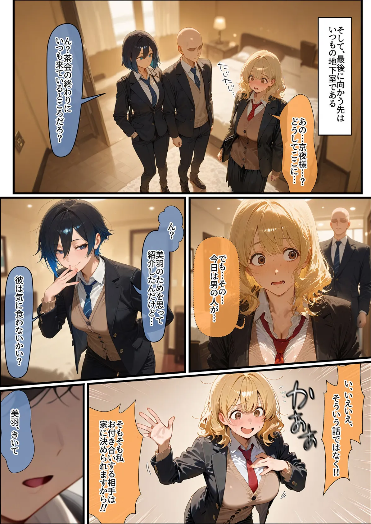 女学園の王子様♀の百合ハーレムの竿係になった2 モザイク版 8ページ