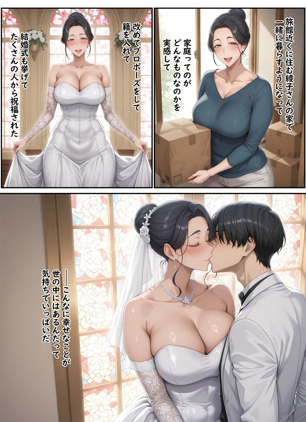 欲求不満を隠し続けてきた未亡人女将と汗だくで求め合う温泉宿の夜2 モザイク版 5ページ