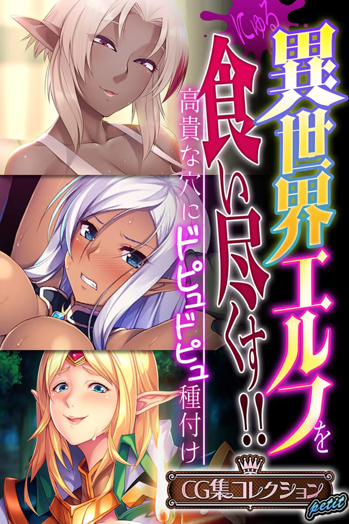 異世界エルフを食い尽くす!! 〜高貴な穴にドピュドピュ種付け〜【CG集コレクション プチ】